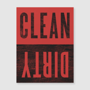 Clean Dirty Vintage Kitchen Dishwasher Magnet