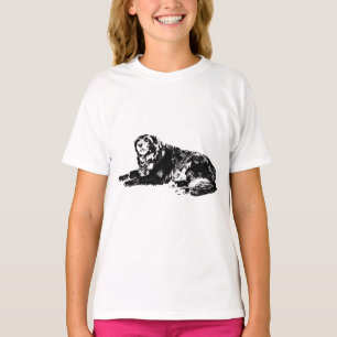Clean Dog Outline Tee for Fall Style