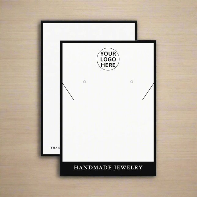 Clean Earrings Necklace Jewellery Business Logo  Calling Card (Creator Uploaded)