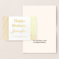 Clean, Elegant "Happy Birthday" Card