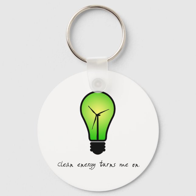 Clean Energy Bulb - Keychain (Front)