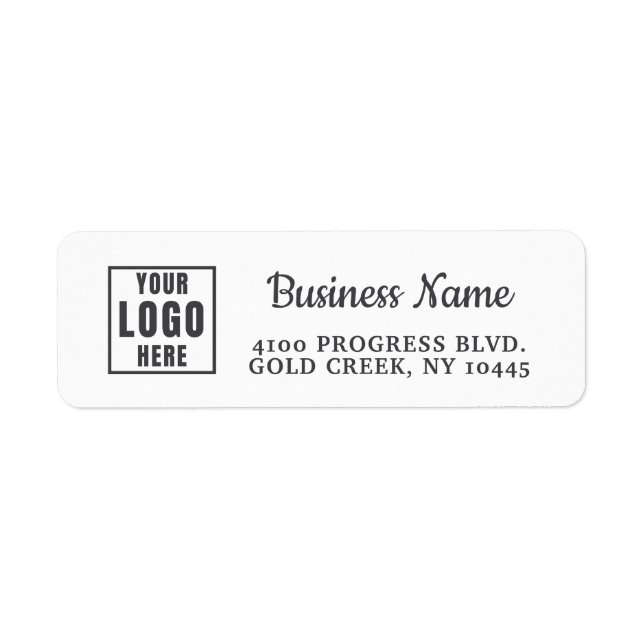 Clean Etsy / Handmade Shop Return Address Label  (Front)