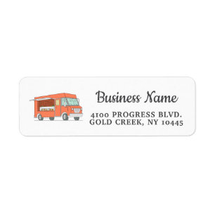 Clean Food Truck Packaging Label