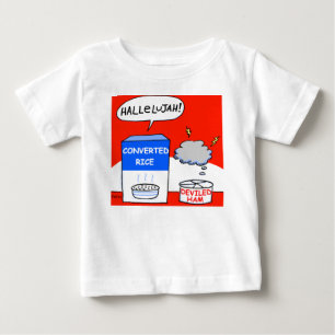 Clean Funny Evangelical Christian Cartoon Baby T-Shirt