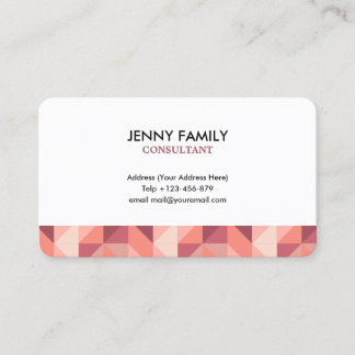 Clean Geometric Business Card