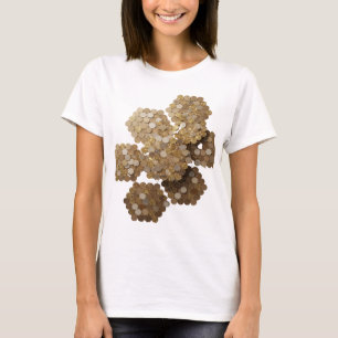 Clean Gold ABSTRACT ART Artistic Motif T-Shirt