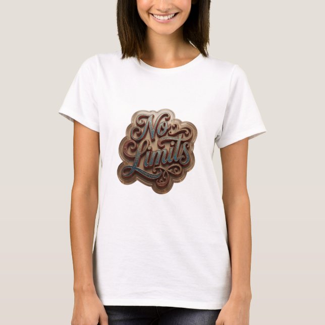 Clean Gold NO LIMITS Tee (Front)