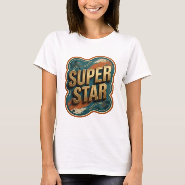 Clean Gold SUPER STAR Tee (Front)