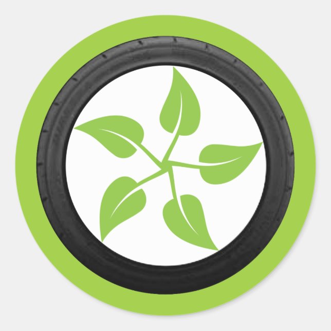 Clean Green Power Classic Round Sticker (Front)