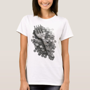 Clean Grey ABSTRACT ART Artistic Motif T-Shirt