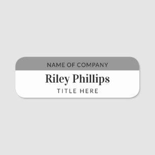 Clean Grey & White Company Name Title Tag
