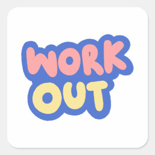 Clean Gym / Fitness Sticker no excuses workout