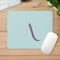 Clean Initial Name Typography Pastel Blue & Purple