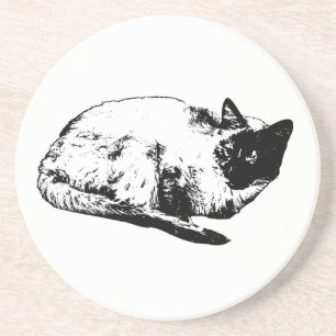 Clean lines, cosy cat coaster