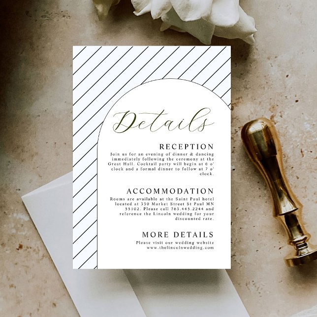 Clean Minimal Wedding Details Enclosure Card (Creator Uploaded)