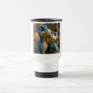 Clean Minimalist Dino Design Travel Mug