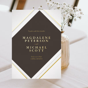 Clean Minimalist Gold Lines Frame