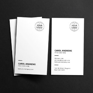 Clean & Modern Add Your Own Logo Business Card