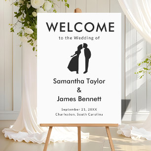 Clean & Modern Welcome for Stylish Weddings Acrylic Sign