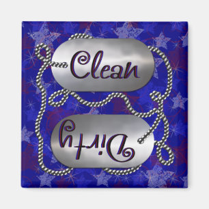 Clean N Dirty Patriotic 1 (Dishwasher Magnet) Magnet