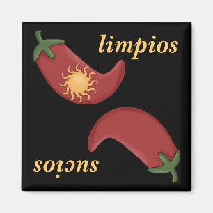 Clean or Dirty Chile & Sun Spanish Dishwasher Magnet