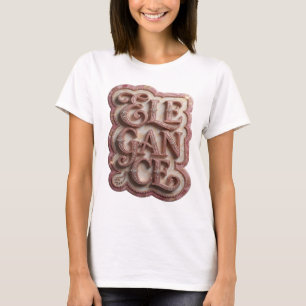 Clean Pink ELEGANCE Graphic Design T-Shirt