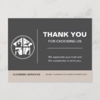 Clean Plumber / Electrician Brand Thank You Card