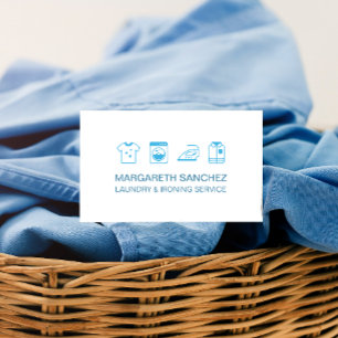 CLEAN Professional Laundry & Ironing Service Business Card