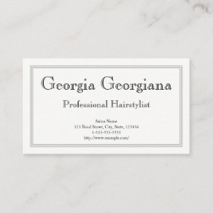 Clean & Professional, With Triple-Line Border Business Card