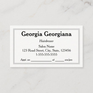Clean & Professional, With Triple-Line Border Business Card