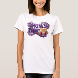 Clean Purple BRUNCH TIME Statement Tee