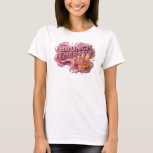 Clean Red BRUNCH THERAPY Statement Tee