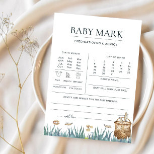 Clean Reel Fun Fishing Baby Shower Predictions