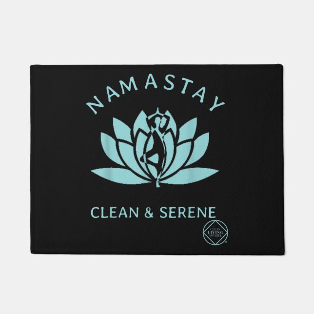 Clean & Serene Yoga Narcotics Anonymous Doormat (Front)