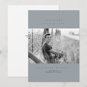 Clean Serif Graduation Invitation