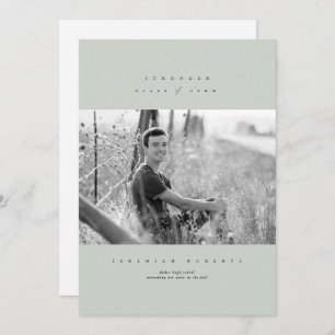 Clean Serif Graduation Invitation