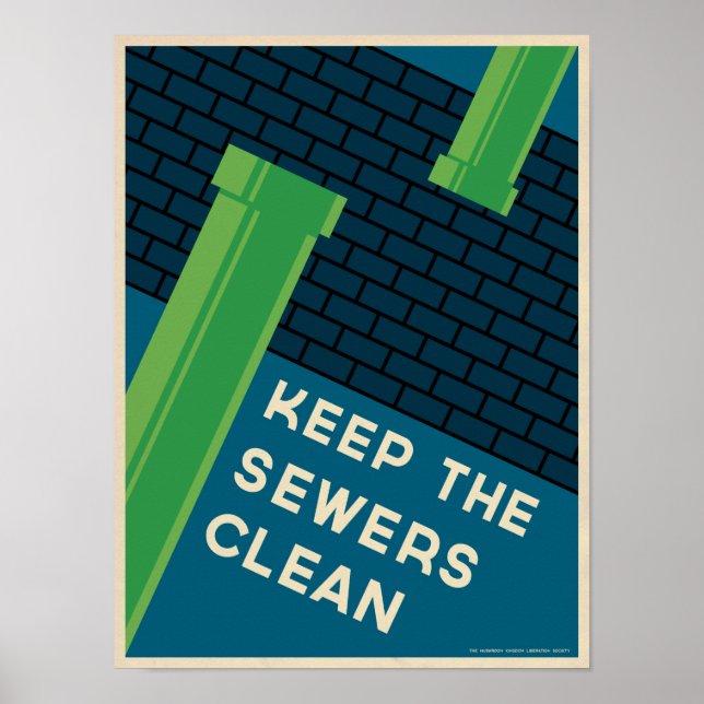 Clean Sewer Poster (Front)