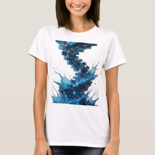 Clean Silver ABSTRACT ART Custom Tee