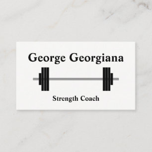 Clean & Simple Strength Coach Business Card