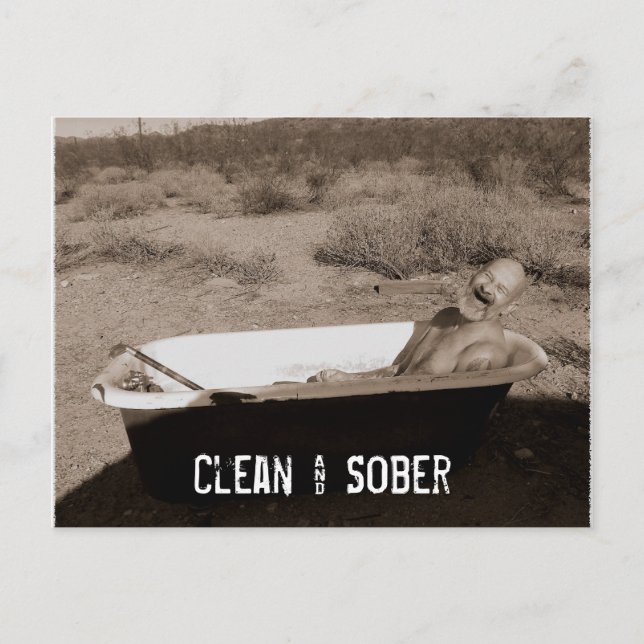 Clean & Sober Postcard (Front)
