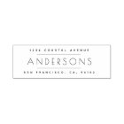 Clean Super Minimalist Return Address Stamp