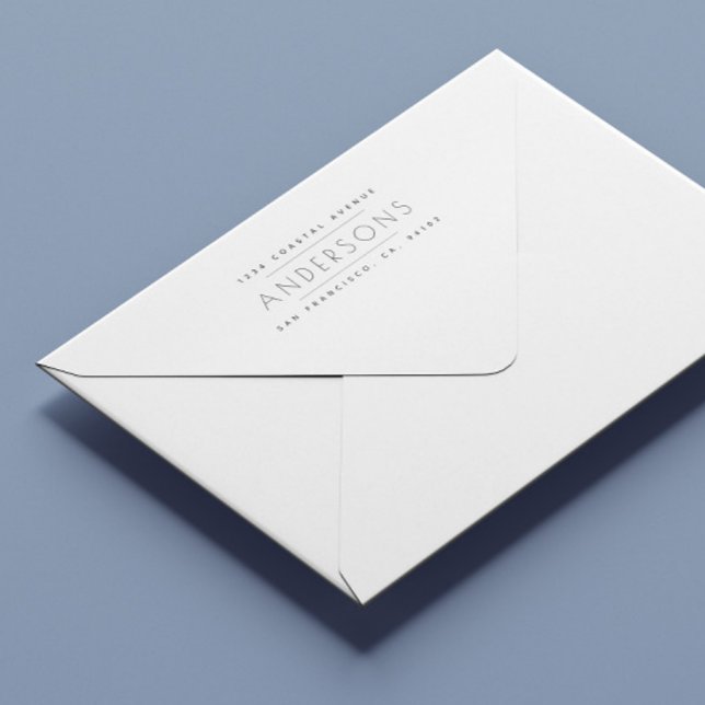 Clean Super Minimalist Return Address Stamp (Creator Uploaded)