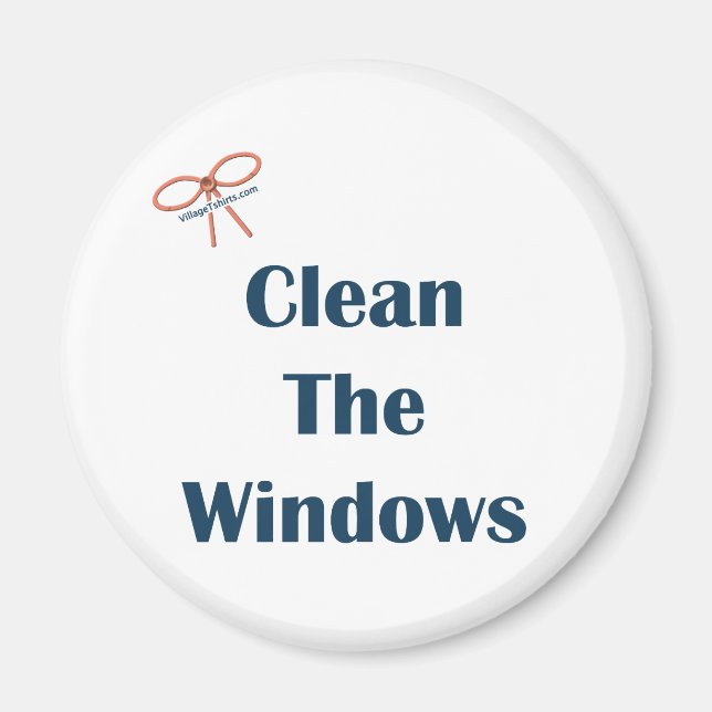 Clean The Windows Reminders Magnet (Front)