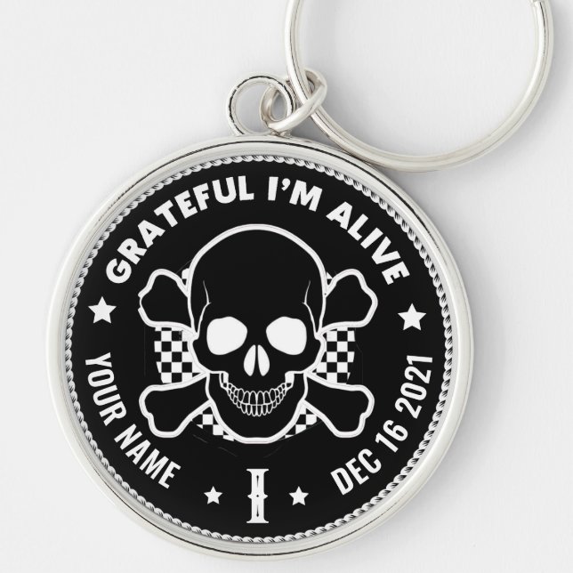 Clean Time Anniversary Gift with Skull Key Ring (Front)