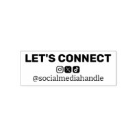 Clean Timeless Social Media Icons Let's Connect