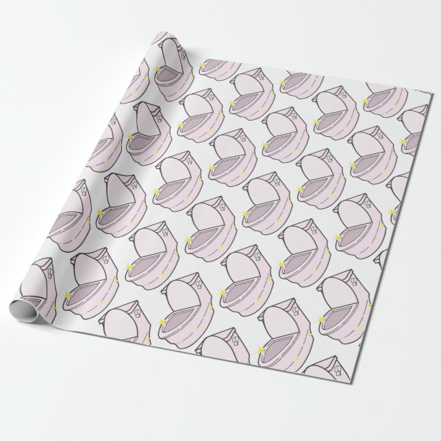 Clean Toilet Wrapping Paper (Unrolled)
