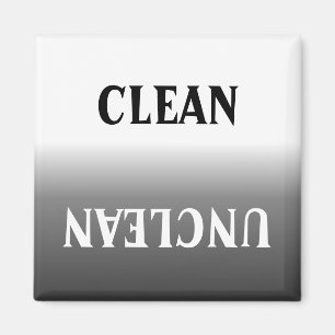 Clean Unclean Humourous Laundry Dishwasher Magnet