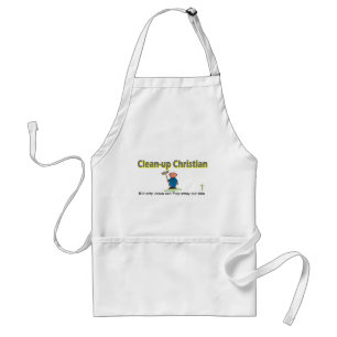 Clean-up Christian janitor design Standard Apron