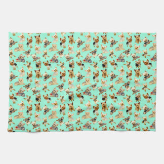 Clean Up With Yorkies Tea Towel