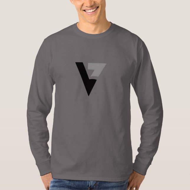 Clean V Logo Long Sleeve Tee (Front)